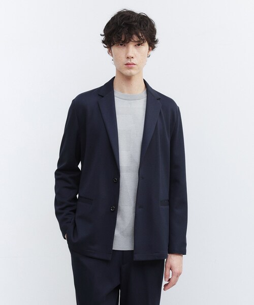 TAKEO KIKUCHI（タケオキクチ）の「【JUST ONE LAYER】ダウンファブリック テーラード ジャケット（テーラードジャケット・メンズ・ネイビー/ブラック・02/03/04）」の2枚目の写真