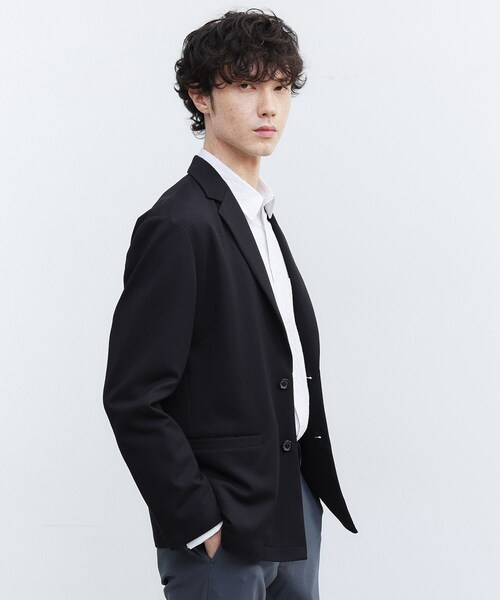TAKEO KIKUCHI（タケオキクチ）の「【JUST ONE LAYER】ダウンファブリック テーラード ジャケット（テーラードジャケット・メンズ・ネイビー/ブラック・02/03/04）」の13枚目の写真