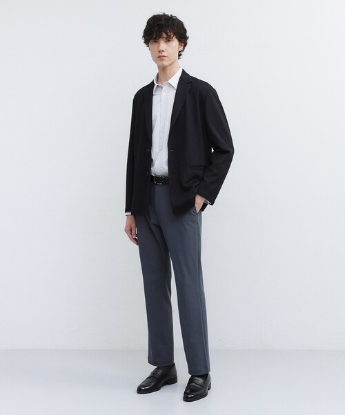 TAKEO KIKUCHI（タケオキクチ）の「【JUST ONE LAYER】ダウンファブリック テーラード ジャケット（テーラードジャケット・メンズ・ネイビー/ブラック・02/03/04）」の14枚目の写真