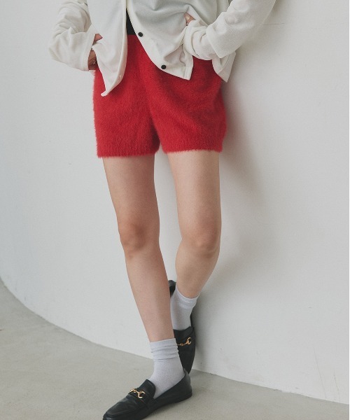 アルチビオ　　ニットショートパンツ セール】シャギーニット ショートパンツ（その他パンツ）｜ad