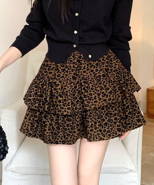 お値下げ❣️美品、貴重♡LVレオパードミニスカート お値下げ❣️美品、貴重♡LVレオパードミニスカート