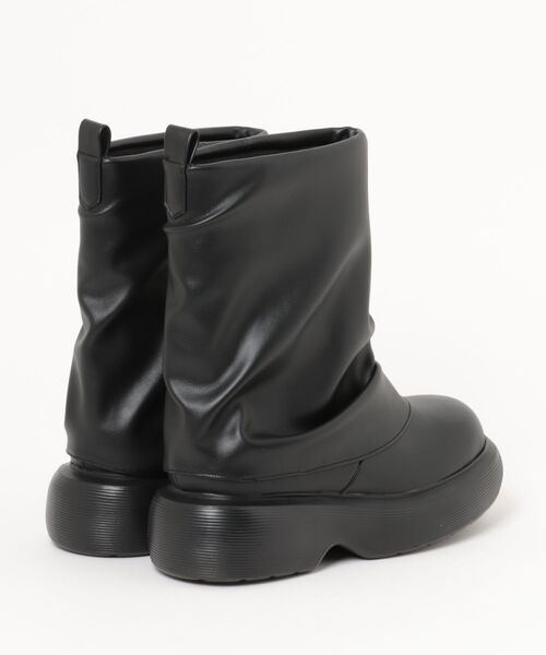 Fabby fabby(ファビィーファビィー)の「厚底ショートカバーブーツ(ブーツ・レディース・ブラック/ブラウン・MEDIUM/LARGE)」の22枚目の写真