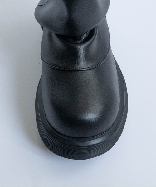 Fabby fabby(ファビィーファビィー)の「厚底ショートカバーブーツ(ブーツ・レディース・ブラック/ブラウン・MEDIUM/LARGE)」の17枚目の写真