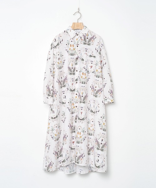 BEDSIDEDRAMA(ベットサイドドラマ)の「Dance In The Garden Maxi Shirt(シャツワンピース・レディース・ナチュラル/ブラック・1/2)」の11枚目の写真