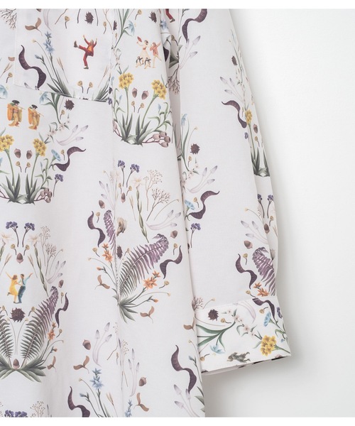 BEDSIDEDRAMA(ベットサイドドラマ)の「Dance In The Garden Maxi Shirt(シャツワンピース・レディース・ナチュラル/ブラック・1/2)」の13枚目の写真