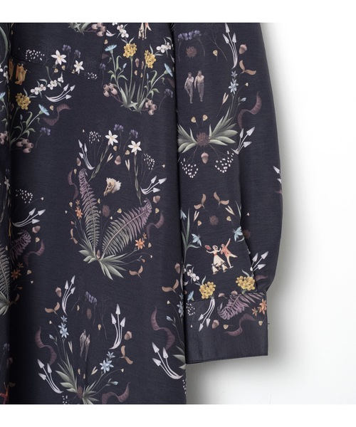 BEDSIDEDRAMA(ベットサイドドラマ)の「Dance In The Garden Maxi Shirt(シャツワンピース・レディース・ナチュラル/ブラック・1/2)」の18枚目の写真
