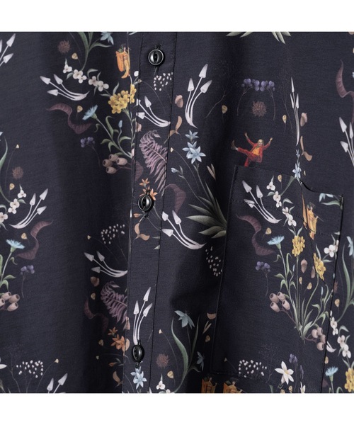 BEDSIDEDRAMA(ベットサイドドラマ)の「Dance In The Garden Maxi Shirt(シャツワンピース・レディース・ナチュラル/ブラック・1/2)」の19枚目の写真