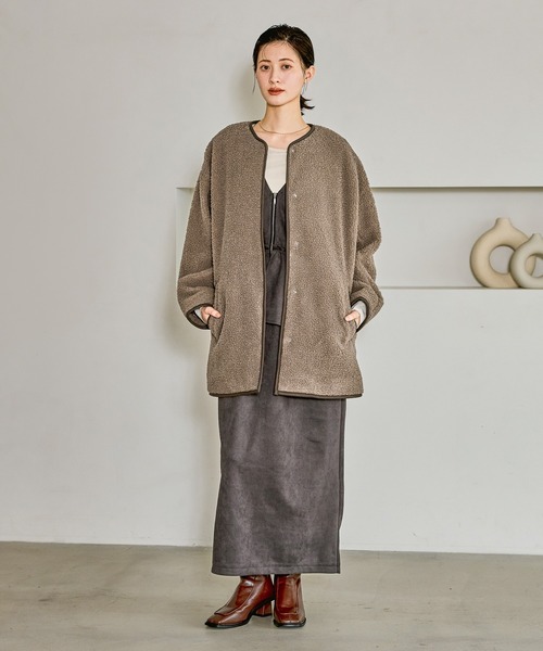 スエードポンチワンピース / 602339（ワンピース）｜LAKOLE（ラコレ