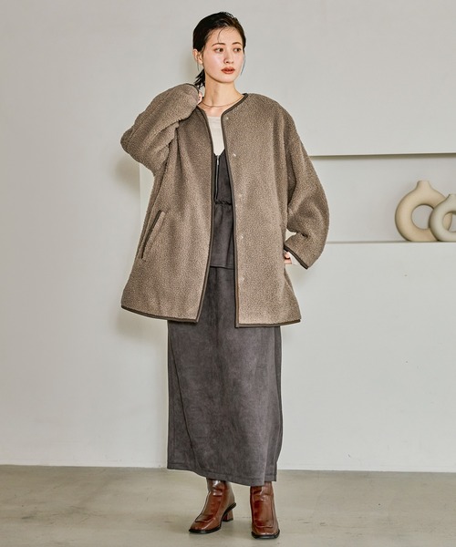 スエードポンチワンピース / 602339（ワンピース）｜LAKOLE（ラコレ