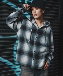improves | チェック柄 シャツパーカー(シャツ/ブラウス)