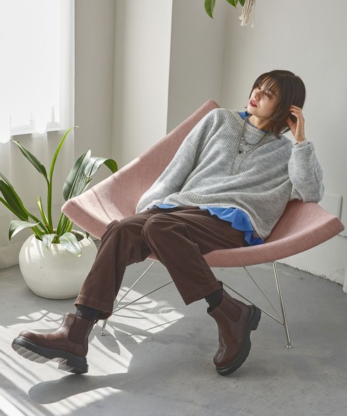 niko and...(ニコアンド)の「ストレッチカルゼテーパーパンツ(その他パンツ・レディース・ブラック/ブラウン/アイボリー/モカ/ボルドー/ブルー・MEDIUM/SMALL/LARGE)」の8枚目の写真