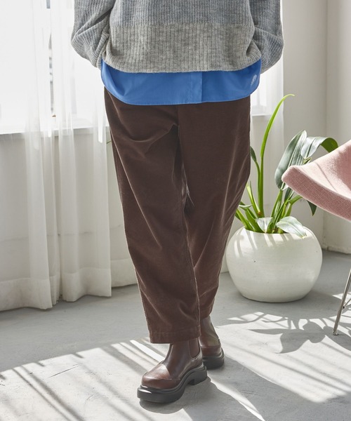 niko and...(ニコアンド)の「ストレッチカルゼテーパーパンツ(その他パンツ・レディース・ブラック/ブラウン/アイボリー/モカ/ボルドー/ブルー・MEDIUM/SMALL/LARGE)」の9枚目の写真