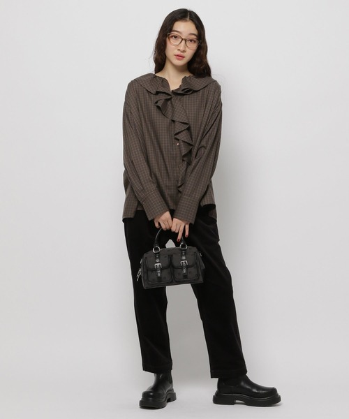 niko and...(ニコアンド)の「ストレッチカルゼテーパーパンツ(その他パンツ・レディース・ブラック/ブラウン/アイボリー/モカ/ボルドー/ブルー・MEDIUM/SMALL/LARGE)」の14枚目の写真