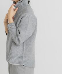 EKAL | プレーティングハーフジップニットプルオーバー(ニット/セーター)