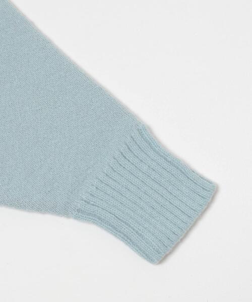 EKAL（エカル）の「プレーティングハーフジップニットプルオーバー（ニット/セーター・レディース・ブルー/グレー/ブラック・ONE）」の12枚目の写真