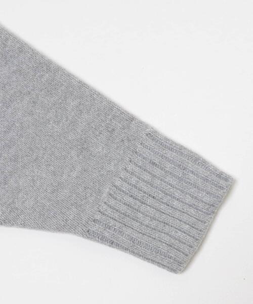 EKAL（エカル）の「プレーティングハーフジップニットプルオーバー（ニット/セーター・レディース・ブルー/グレー/ブラック・ONE）」の21枚目の写真