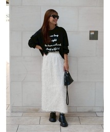 BeBeoD（べベッド）の「シャギーフリンジロングスカート（スカート）」