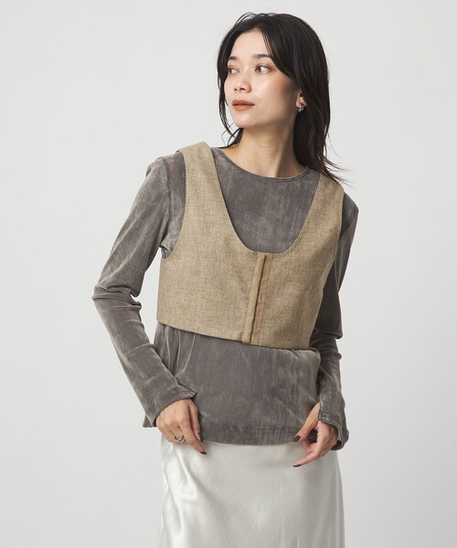 【daichïogata】ビスチェベスト セール】＜SEASONAL COLLECTION＞ビスチェ（ベスト）｜green label