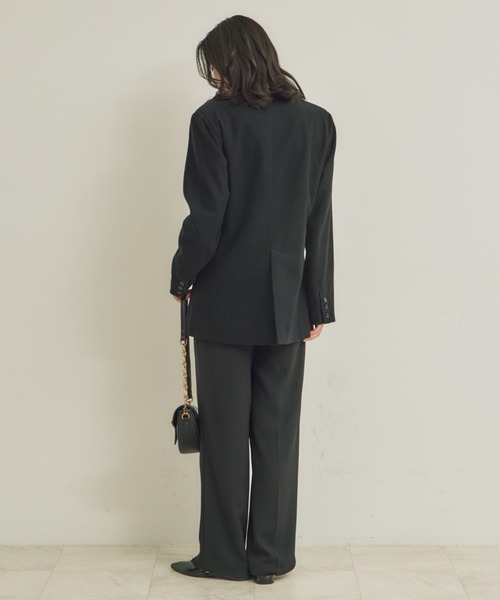 NEUNA（ヌナ）の「アメリリボンジャケットコート（ノーカラージャケット・レディース・ブラック/グレー/ブラウン・FREE）」の4枚目の写真