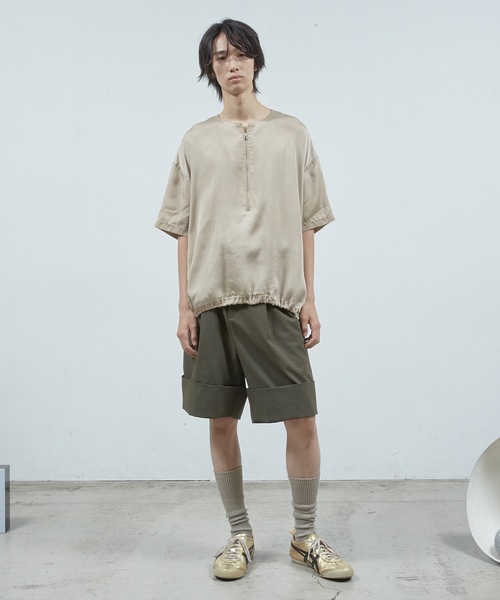 Dulcamara(ドゥルカマラ)の「ドライポリダブルヘムショ ートPT(その他パンツ・メンズ・ベージュ/グリーン/ブラック・0/1)」の12枚目の写真