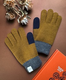 CALIFORNIA OUTFITTERS（カリフォルニア アウトフィッターズ）の「8E22 無地 配色５本指 手袋 バイカラーデザイン 防寒 アクセント（手袋）」