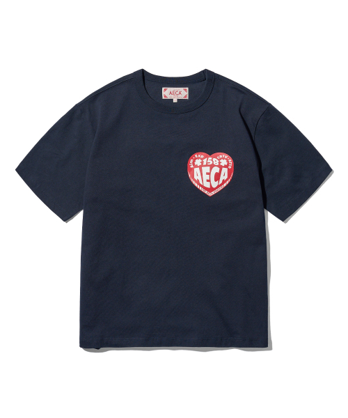 AECA（エイカ）の「AECA LOVE HALF SLEEVE-NAVY（Tシャツ/カットソー・レディース・その他・SMALL/MEDIUM/LARGE/X-LARGE/W）」の18枚目の写真