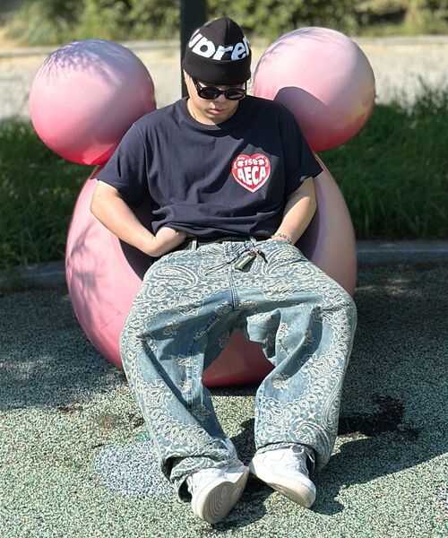 AECA（エイカ）の「AECA LOVE HALF SLEEVE-NAVY（Tシャツ/カットソー・レディース・その他・SMALL/MEDIUM/LARGE/X-LARGE/W）」の20枚目の写真