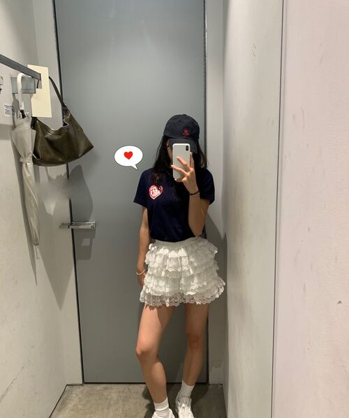 AECA（エイカ）の「AECA LOVE HALF SLEEVE-NAVY（Tシャツ/カットソー・レディース・その他・SMALL/MEDIUM/LARGE/X-LARGE/W）」の11枚目の写真
