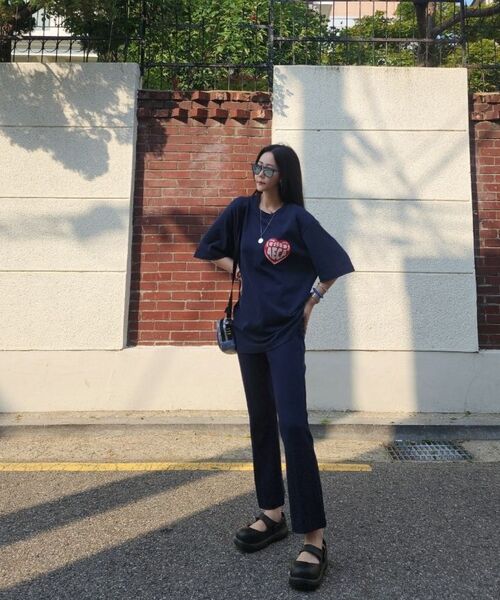 AECA（エイカ）の「AECA LOVE HALF SLEEVE-NAVY（Tシャツ/カットソー・レディース・その他・SMALL/MEDIUM/LARGE/X-LARGE/W）」の13枚目の写真