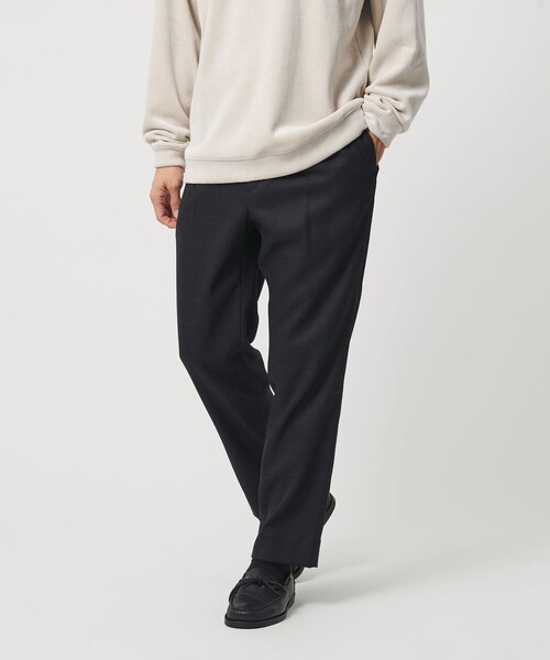 BEAUTY&YOUTH UNITED ARROWS(ビューティーアンドユースユナイテッドアローズ)の「フラノ テーパード イージー パンツ NO.5 手洗い可能(その他パンツ・メンズ・ブラック/ダークブラウン/ダークグレー/その他1・S/M/L/XL)」の4枚目の写真