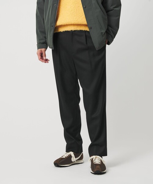 BEAUTY&YOUTH UNITED ARROWS(ビューティーアンドユースユナイテッドアローズ)の「フラノ テーパード イージー パンツ NO.5 手洗い可能(その他パンツ・メンズ・ブラック/ダークブラウン/ダークグレー/その他1・S/M/L/XL)」の2枚目の写真