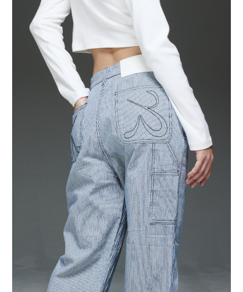 GLOWNY（グロウニ―）の「THE COOPER JEANS (STRIPE)（デニムパンツ・レディース・その他・SMALL）」の5枚目の写真