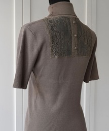 MONAMOUR（モナムール）の「【MONAMOUR/モナムール】back lace turtleneck tops（Tシャツ/カットソー）」