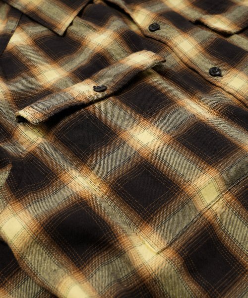 FRIZMWORKS(フリズムワークス)の「OMBRE CHECK SHIRT _ BROWN(シャツ/ブラウス・メンズ・その他・MEDIUM/LARGE)」の4枚目の写真