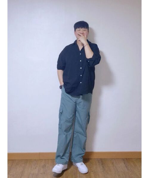 MUSINSA STANDARD（ムシンサスタンダード）の「クーリングディープタックワイドバンディングパンツ[ライトカーキ]（スラックス・メンズ・その他・30/26/28/40/38/42/36/34/32）」の8枚目の写真