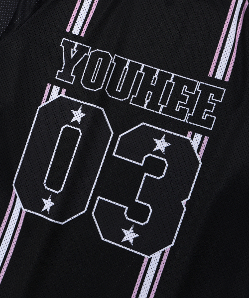 YOUHEE（ユヒ）の「YOUHEE MESH LONG SLEEVE BLACK（Tシャツ/カットソー・レディース・その他・FREE）」の4枚目の写真