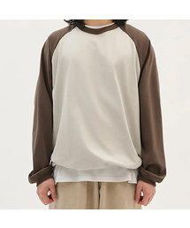 ストリングラグランロングスリーブTシャツ
