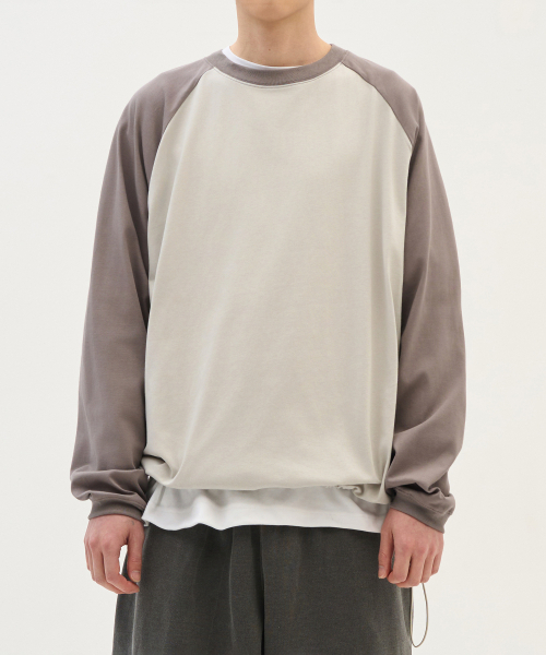 XERO(ゼロ)の「ストリングラグランロングスリーブTシャツ(Tシャツ/カットソー・レディース・オリーブ/ブラック/チャコール/ブラウン・MEDIUM/LARGE)」の5枚目の写真