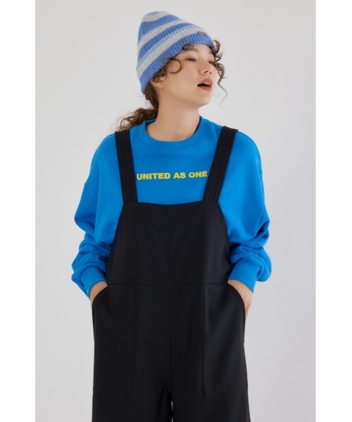 RODEO CROWNS WIDE BOWL（ロデオクラウンズワイドボウル）の「ウールライクサロペット（サロペット/オーバーオール・レディース・グレー/ブラック/ブラウン・FREE）」の11枚目の写真