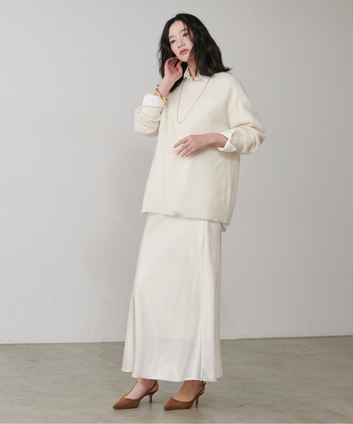 LARUTA（ラルータ）の「【LARUTA】とろみナロースカート（スカート・レディース・グレー系その他/アイボリー/ブラウン/ブラック・LARGE/MEDIUM）」の11枚目の写真