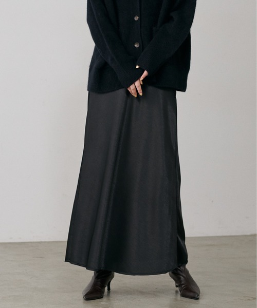 LARUTA（ラルータ）の「【LARUTA】とろみナロースカート（スカート・レディース・グレー系その他/アイボリー/ブラウン/ブラック・LARGE/MEDIUM）」の14枚目の写真