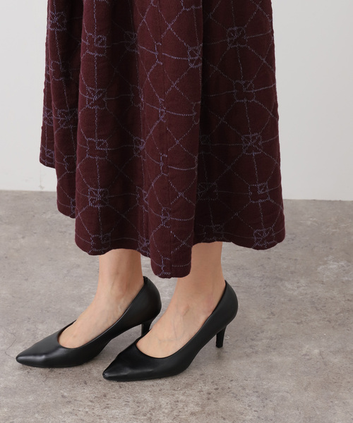 CITYSHOP（シティーショップ）の「YANYAN MIDI BOX PLEAT SKIRT YYW251122：スカート（スカート・レディース・ボルドー・SMALL）」の8枚目の写真