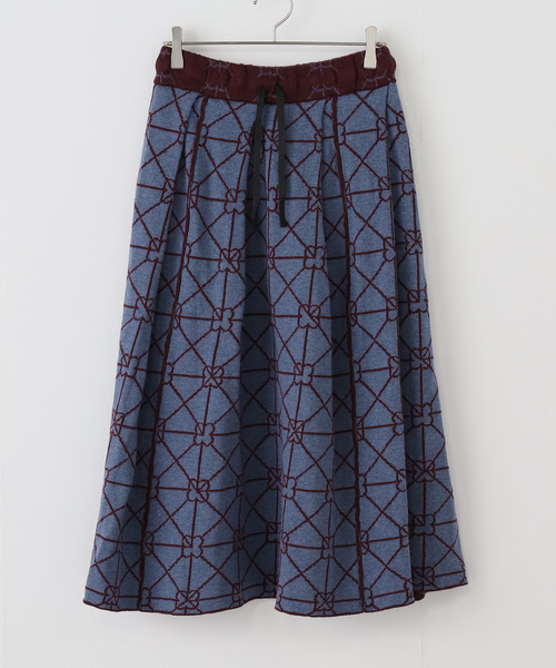 CITYSHOP（シティーショップ）の「YANYAN MIDI BOX PLEAT SKIRT YYW251122：スカート（スカート・レディース・ボルドー・SMALL）」の10枚目の写真