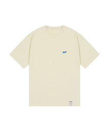 GRAVER（グレーバー）の「[UNISEX] Baseball Blue Logo Embroidery Short Sleeve T-Shirt_Sandbeige（Tシャツ/カットソー・メンズ）」