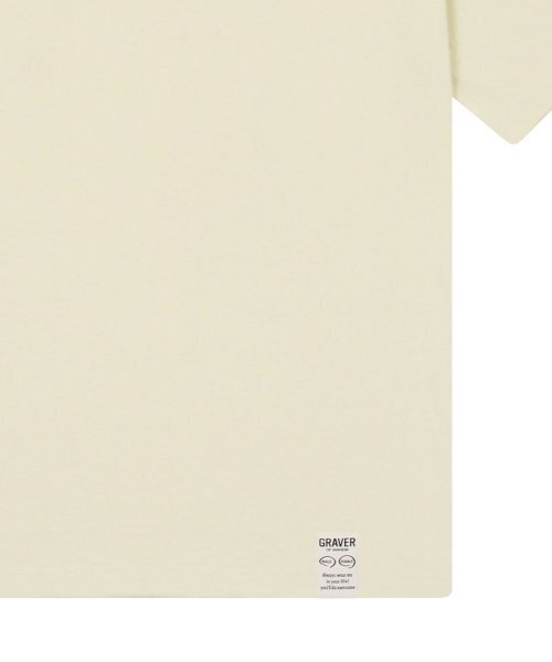 GRAVER（グレーバー）の「[ユニセックス]ベースボールブルーロゴ刺繍半袖Tシャツ_サンドベージュ（Tシャツ/カットソー・レディース・ベージュ・SMALL/MEDIUM/LARGE/X-LARGE）」の4枚目の写真