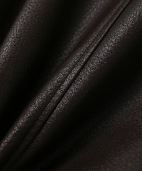 MOOD INSIDE(ムードインサイド)の「Western Hard Embossed Leather Blouson_Brown(ライダースジャケット・メンズ・ブラウン・LARGE/MEDIUM/X-LARGE)」の3枚目の写真