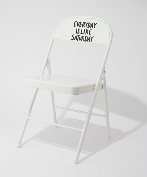 GEORGE'S（ジョージズ）の「ライクサタデー パイプチェア（家具・レディース・ブルー/アイボリー・FREE）」の4枚目の写真