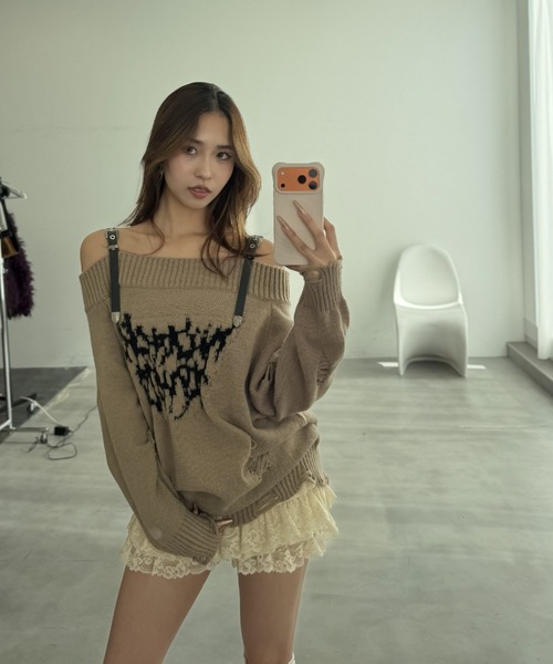 Y2K SYNAPSE FACTORY（ワイツーケー シナプスファクトリー）の「【レースフリル】ショートパンツ（スカート・レディース・ベージュ・FREE）」の20枚目の写真