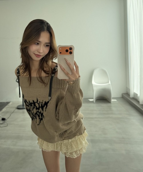 Y2K SYNAPSE FACTORY（ワイツーケー シナプスファクトリー）の「【レースフリル】ショートパンツ（スカート・レディース・ベージュ・FREE）」の15枚目の写真