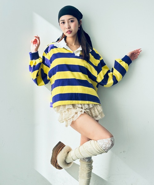 Y2K SYNAPSE FACTORY（ワイツーケー シナプスファクトリー）の「【レースフリル】ショートパンツ（スカート・レディース・ベージュ・FREE）」の9枚目の写真